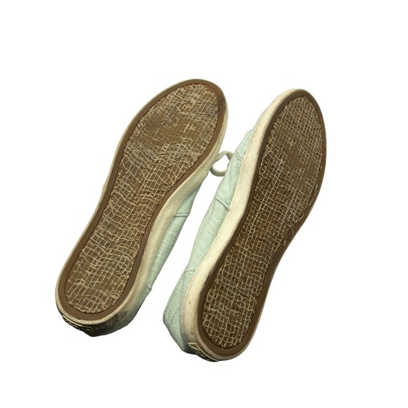 Reef Ladies Shoes Light Green Slip ons w/ Laces Size 8.5 Deck Shoes - Picture 5 of 5